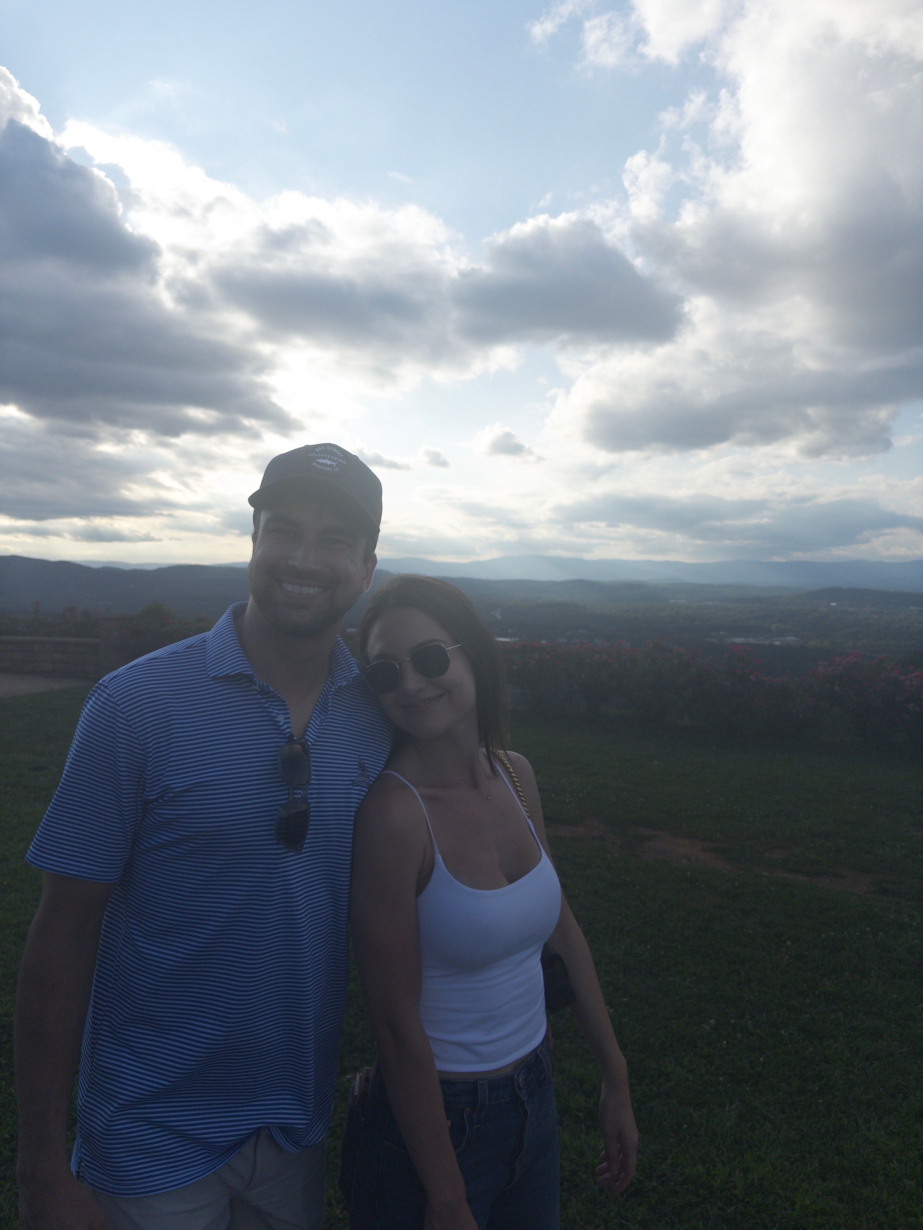 Couple at a mountain overlook
